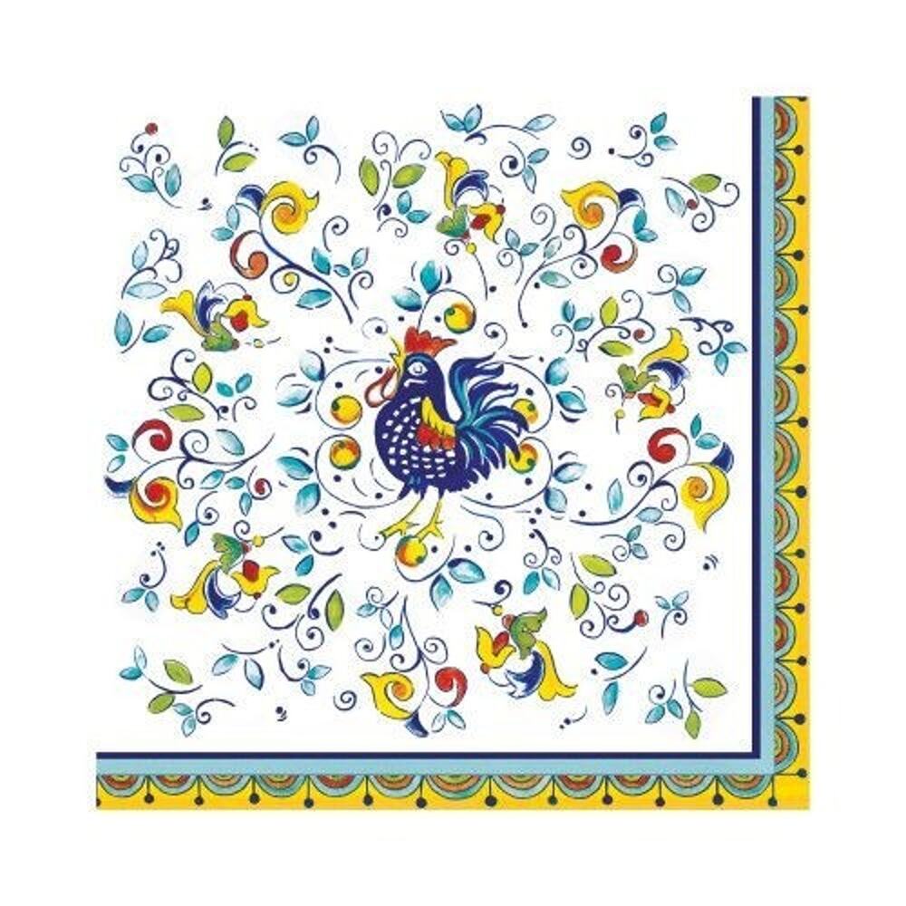 Le Cadeaux Florence Multicolor Paper Dinner Size Napkins - 1 Pack (20 Piece) NEW